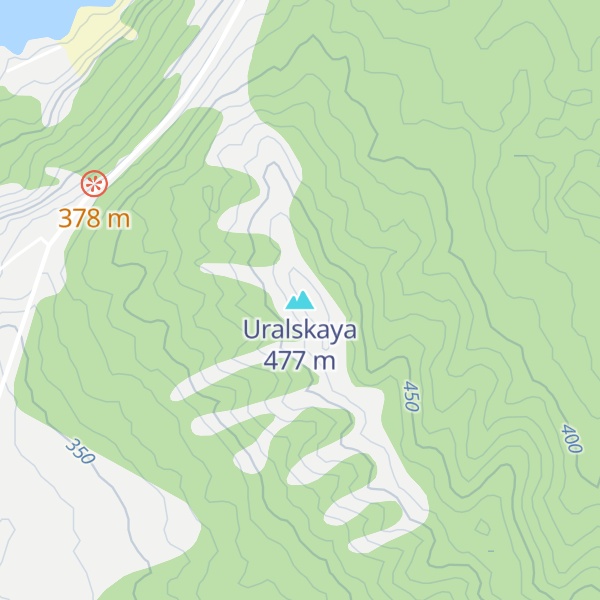 Map of Uralskaya