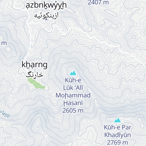 Map of Kūh-e Lūk ‘Alī Moḩammad Ḩasanī