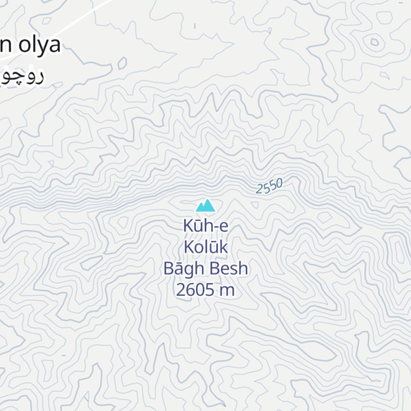 Map of Kūh-e Kolūk Bāgh Besh