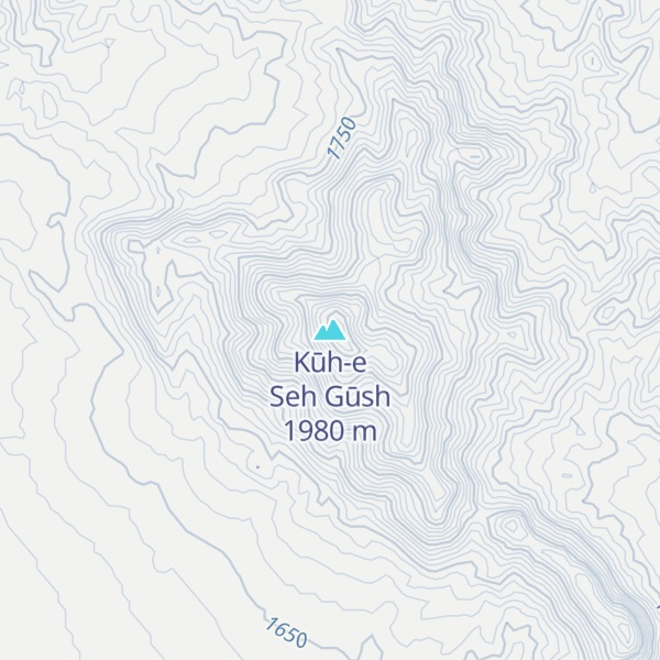 Map of Kūh-e Seh Gūsh