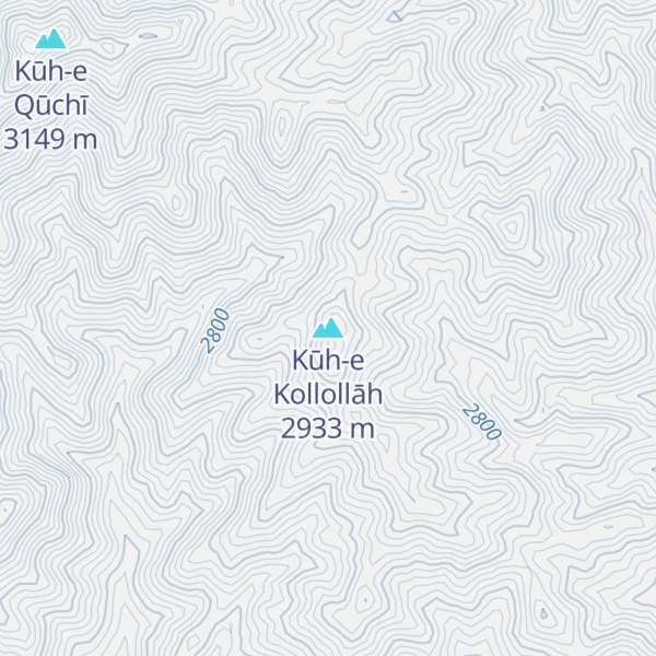 Map of Kūh-e Kollollāh