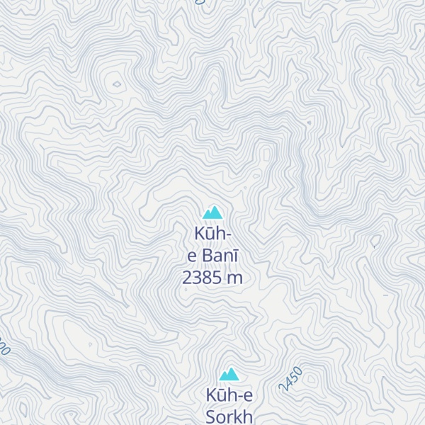 Map of Kūh-e Banī