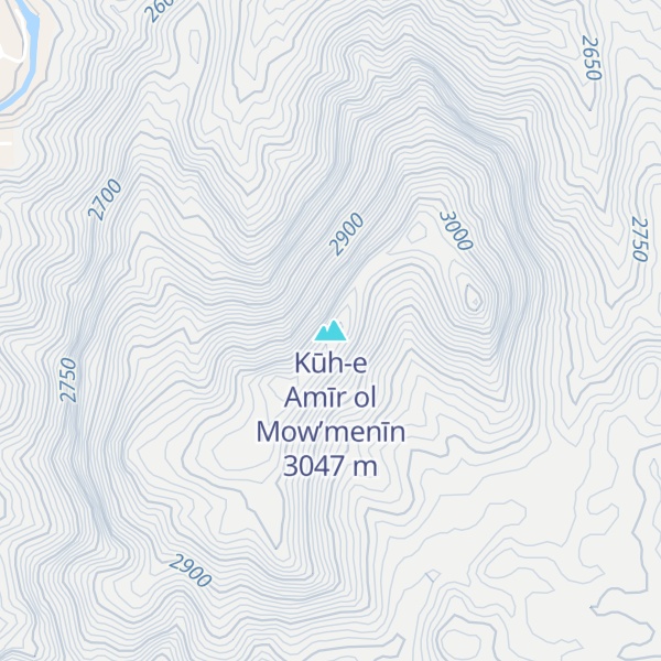 Map of Kūh-e Amīr ol Mow’menīn