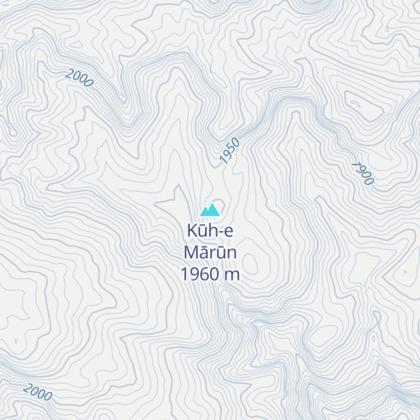 Map of Kūh-e Mārūn