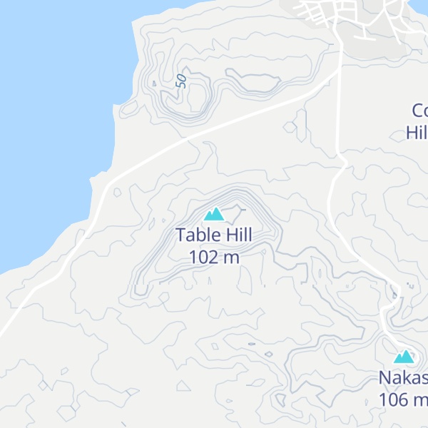 Map of Table Hill