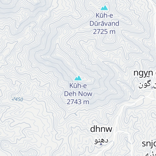 Map of Kūh-e Deh Now