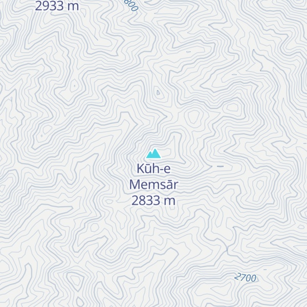 Map of Kūh-e Memsār