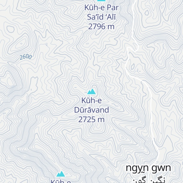 Map of Kūh-e Dūrāvand