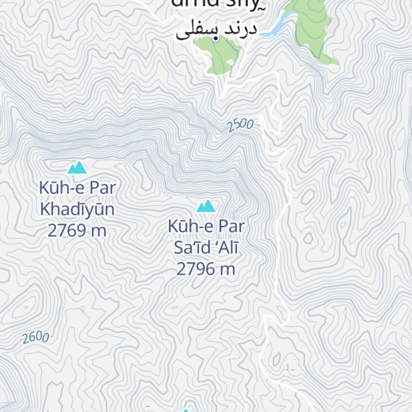 Map of Kūh-e Par Sa‘īd ‘Alī