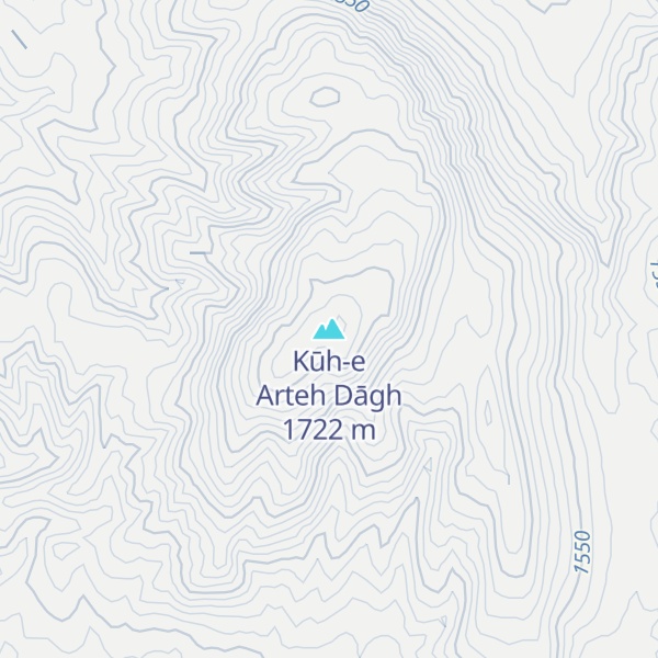 Map of Kūh-e Arteh Dāgh