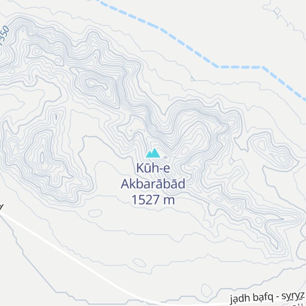 Map of Kūh-e Akbarābād