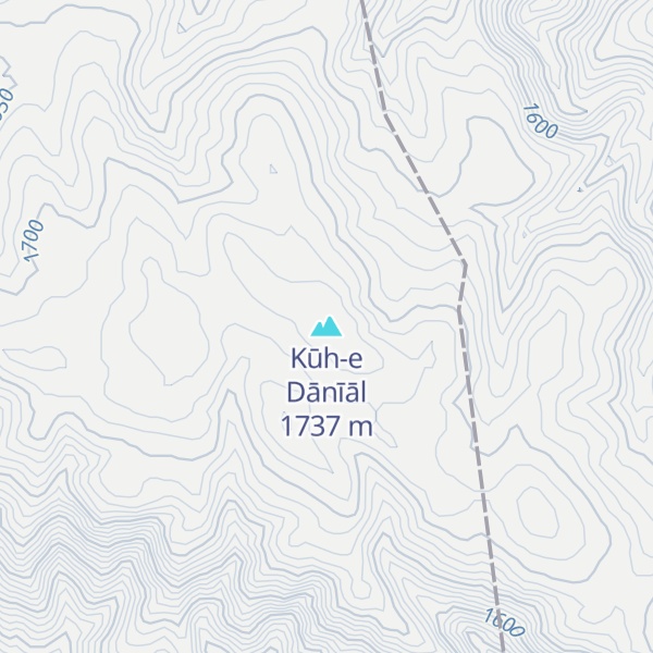 Map of Kūh-e Dānīāl