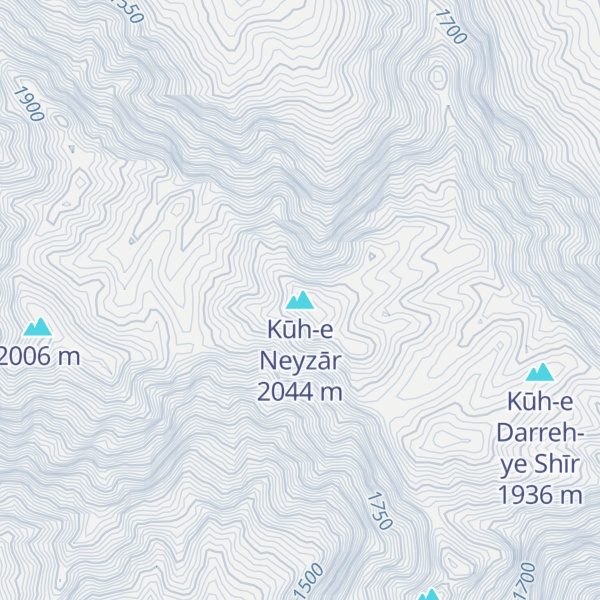 Map of Kūh-e Neyzār
