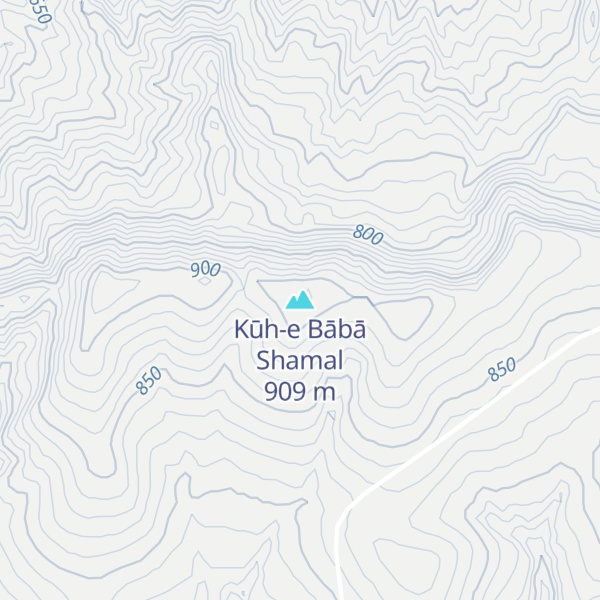Map of Kūh-e Bābā Shamal