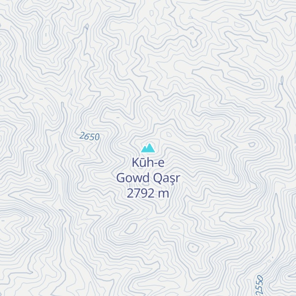 Map of Kūh-e Gowd Qaşr