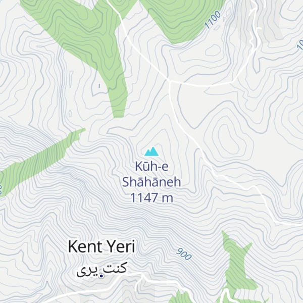 Map of Kūh-e Shāhāneh