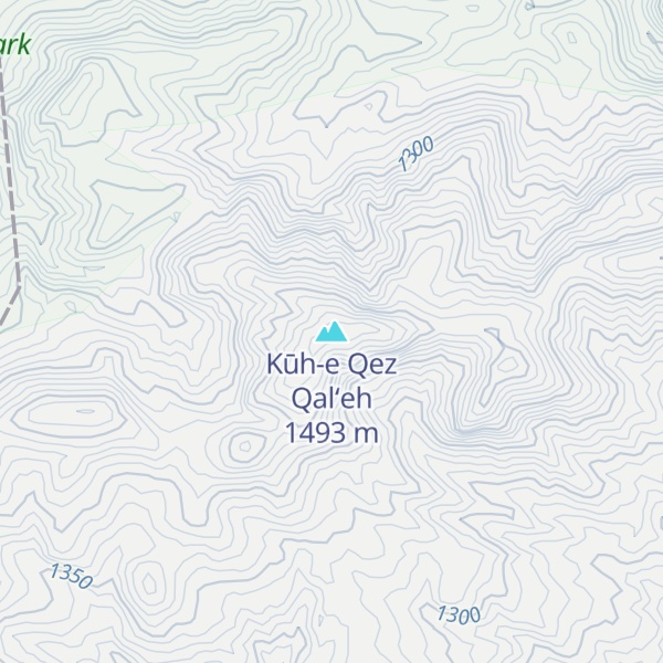 Map of Kūh-e Qez Qal‘eh