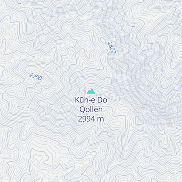 Map of Kūh-e Do Qolleh