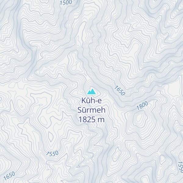 Map of Kūh-e Sūrmeh