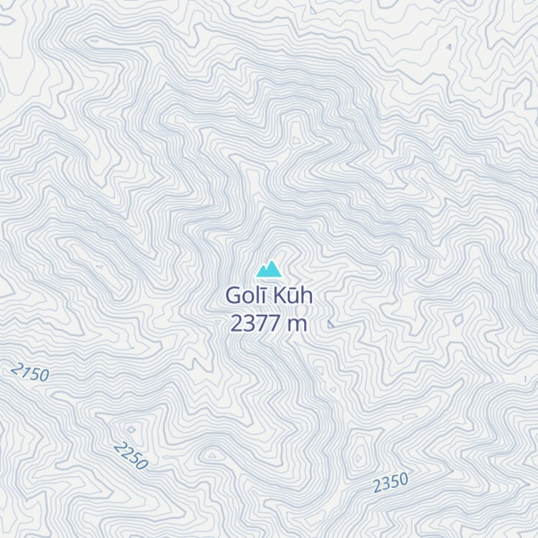 Map of Golī Kūh