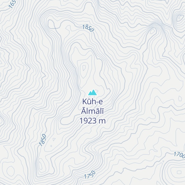 Map of Kūh-e Ālmālī