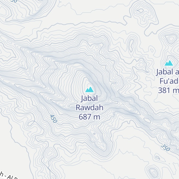 Map of Jabal Rawdah