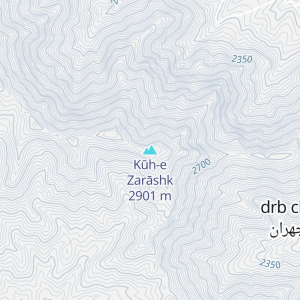 Map of Kūh-e Zarāshk