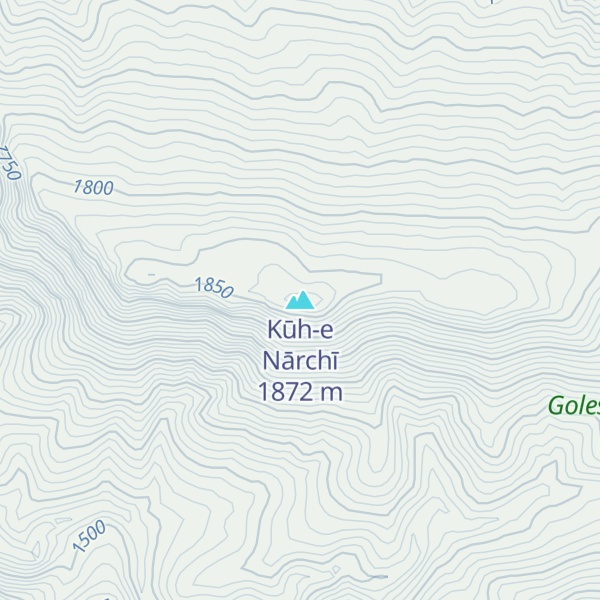 Map of Kūh-e Nārchī