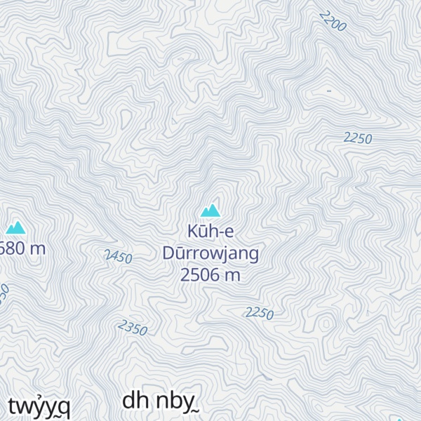 Map of Kūh-e Dūrrowjang