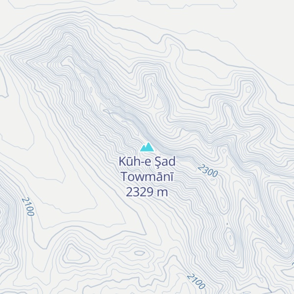 Map of Kūh-e Şad Towmānī
