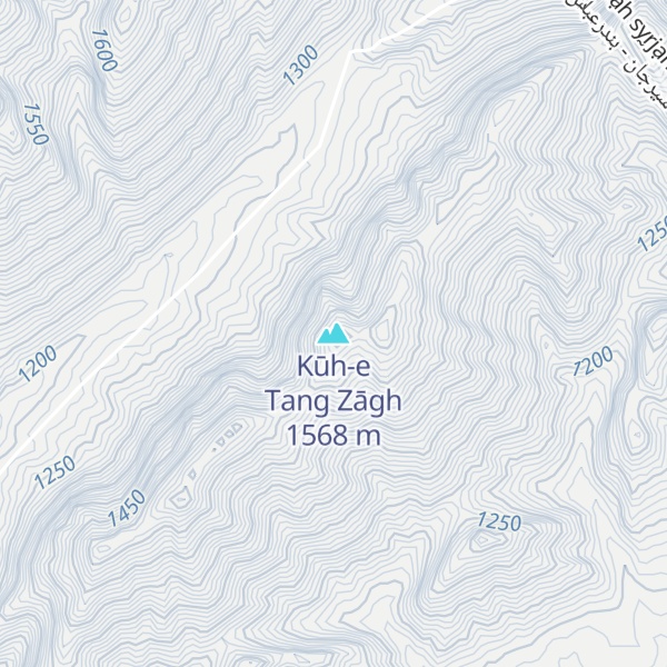 Map of Kūh-e Tang Zāgh