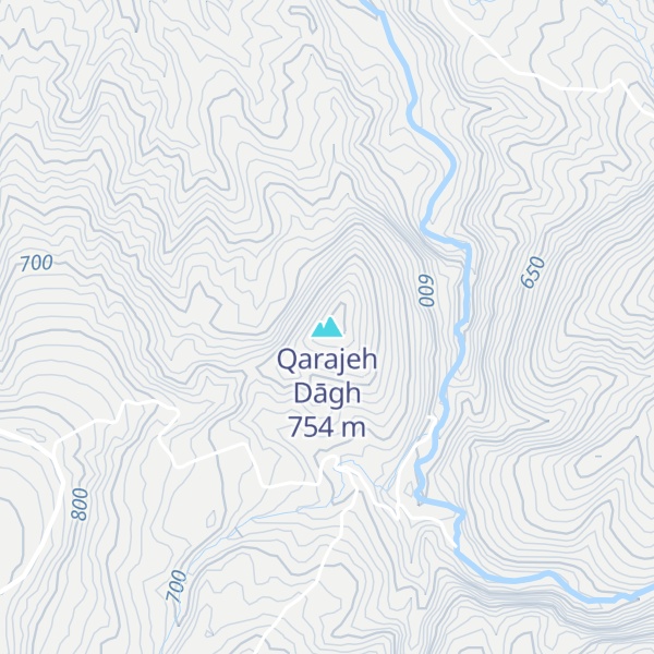 Map of Qarajeh Dāgh