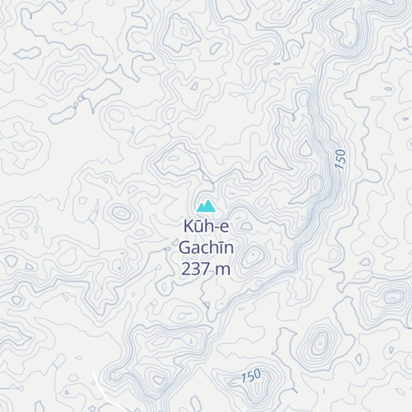 Map of Kūh-e Gachīn