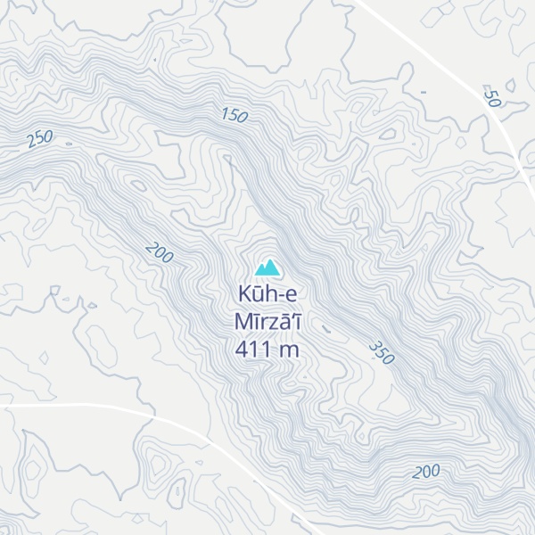 Map of Kūh-e Mīrzā‘ī