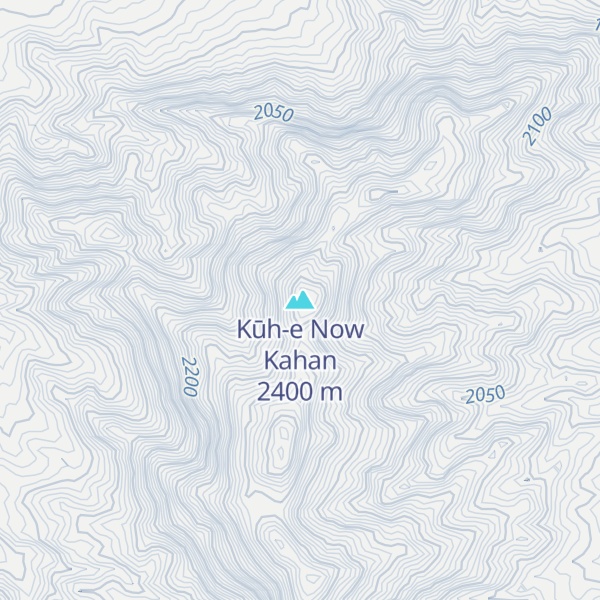 Map of Kūh-e Now Kahan