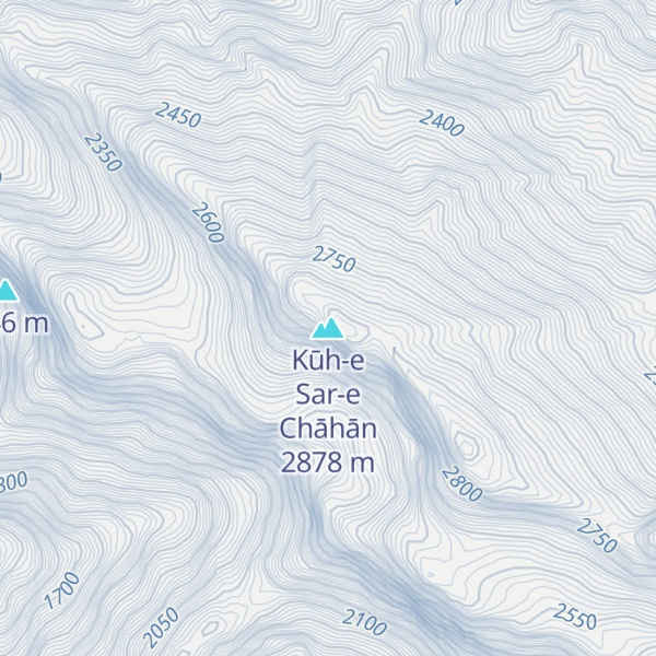 Map of Kūh-e Sar-e Chāhān