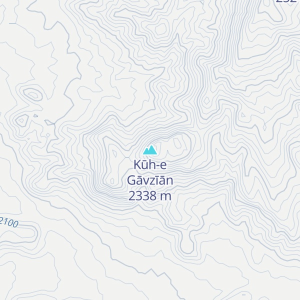 Map of Kūh-e Gāvzīān