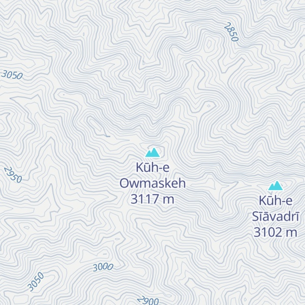 Map of Kūh-e Owmaskeh