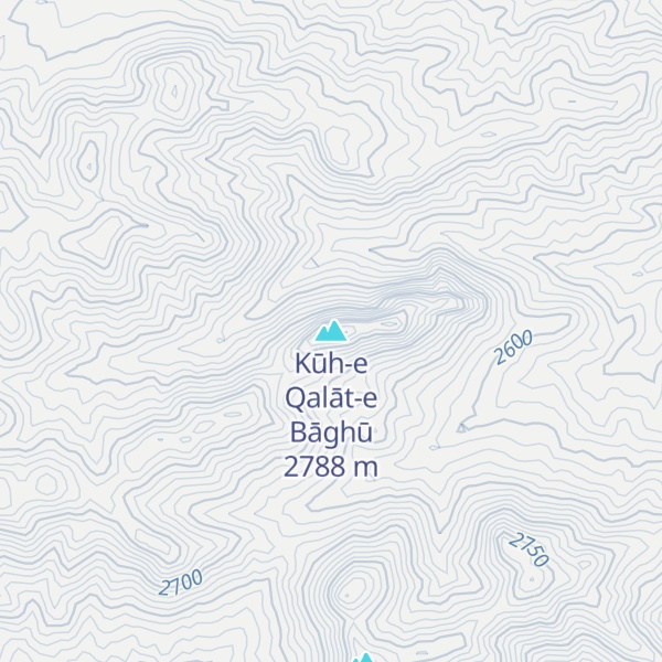 Map of Kūh-e Qalāt-e Bāghū