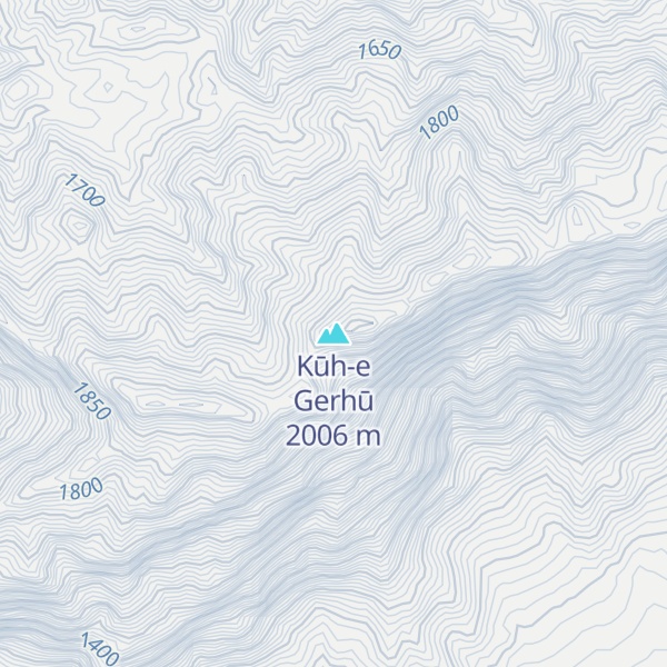 Map of Kūh-e Gerhū