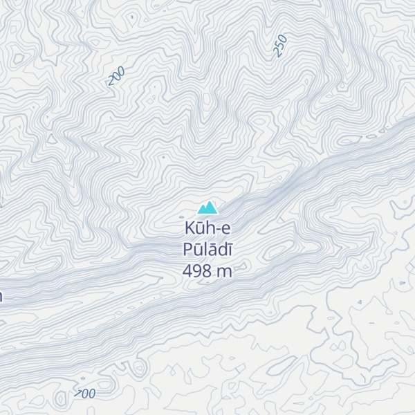 Map of Kūh-e Pūlādī