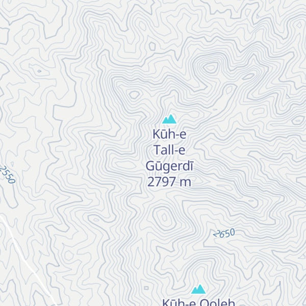 Map of Kūh-e Kamarzard