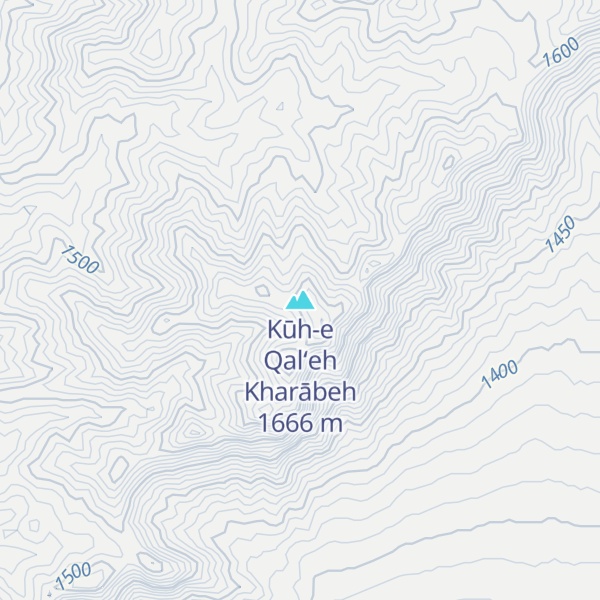Map of Kūh-e Qal‘eh Kharābeh