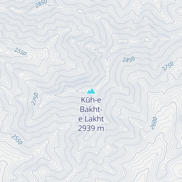 Map of Kūh-e Bakht-e Lakht