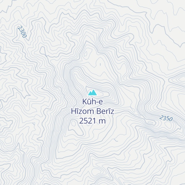 Map of Kūh-e Hīzom Berīz