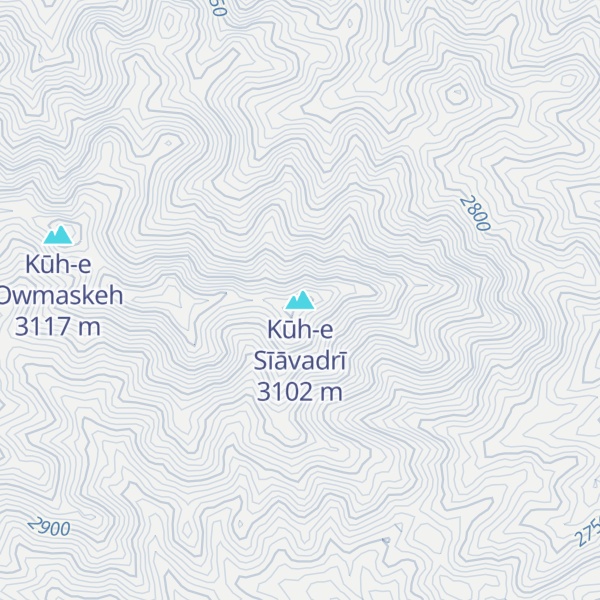 Map of Kūh-e Sīāvadrī