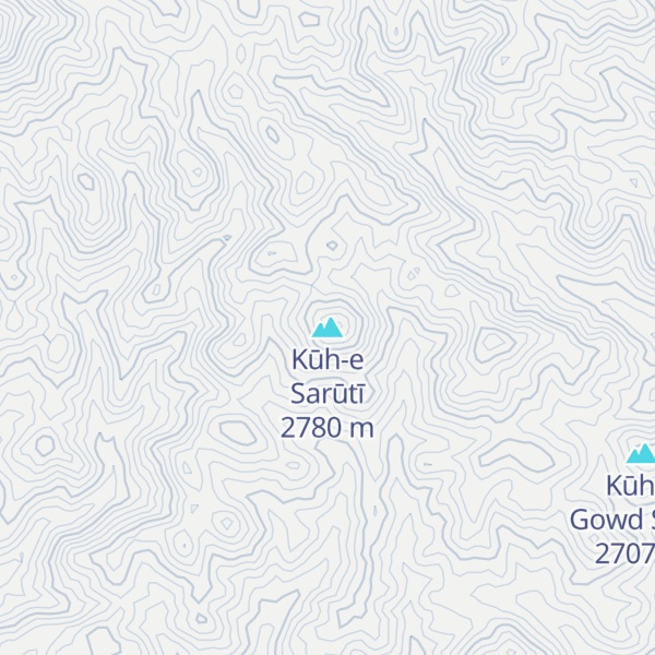 Map of Kūh-e Sarūtī