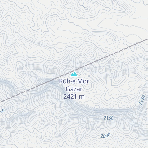Map of Kūh-e Mor Gāzar