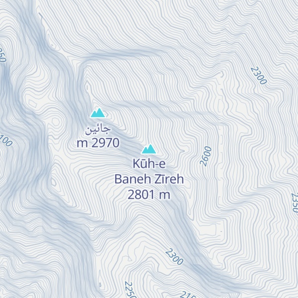 Map of Kūh-e Baneh Zīreh