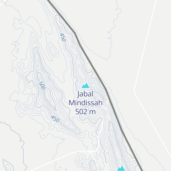 Map of Jabal Mindissah
